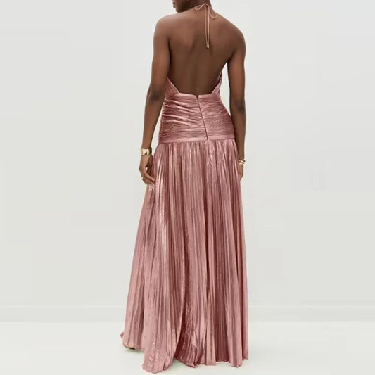Aurora Pleated Maxi Dress